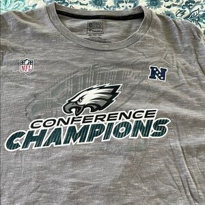 Men’s NFL Eagles Conference Champions Gray T-Shirt.Sz-2XL by Fanatics.Never worn